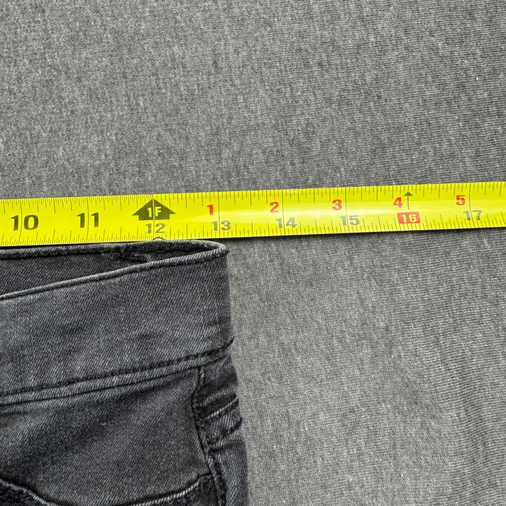 Wonder Nation Girls Black Distressed Jeggings Size L 10-12 Faded Denim Pants - Picture 7 of 9